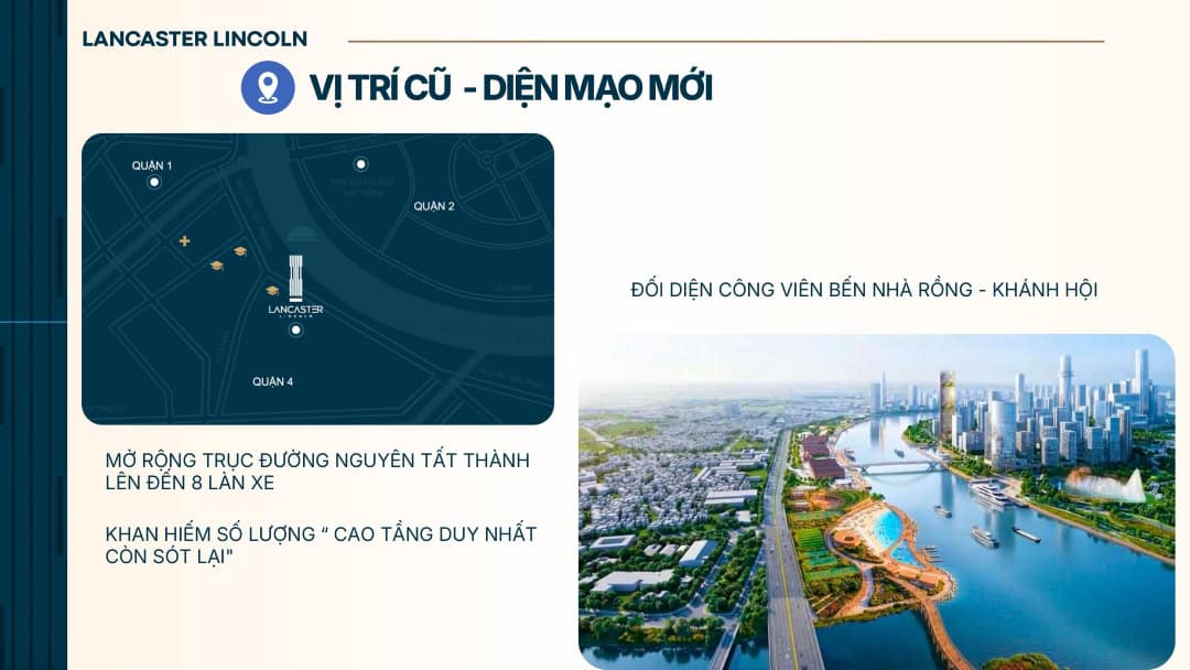 Vị trí chiến lược dự án căn hộ Lancaster Lincoln Quận 4