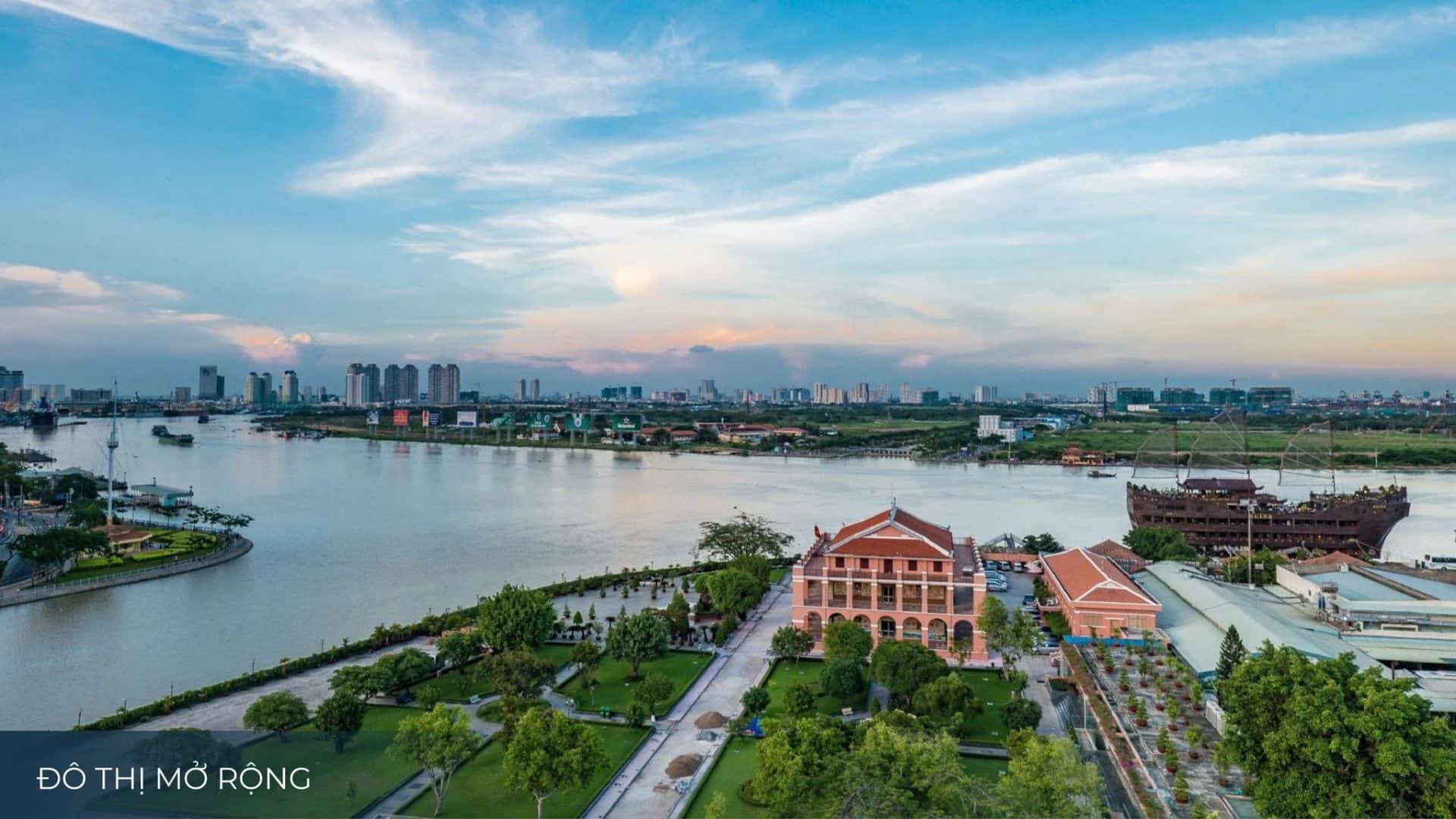 Tầm nhìn panorama hướng sông Sài Gòn từ dự án