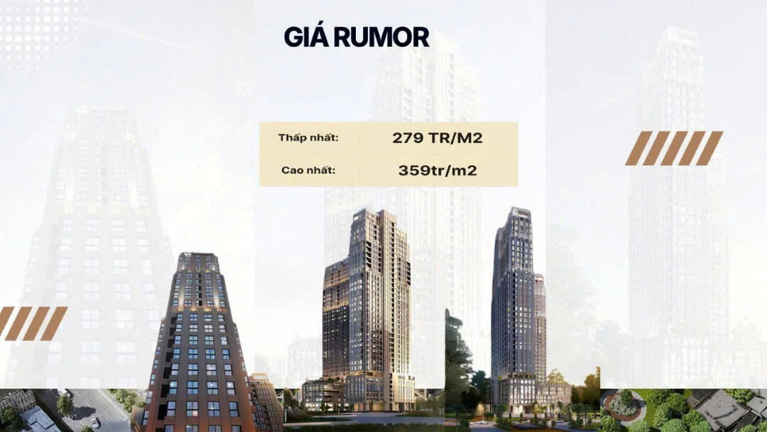 Bảng giá rumor dự kiến của dự án Lancaster Lincoln