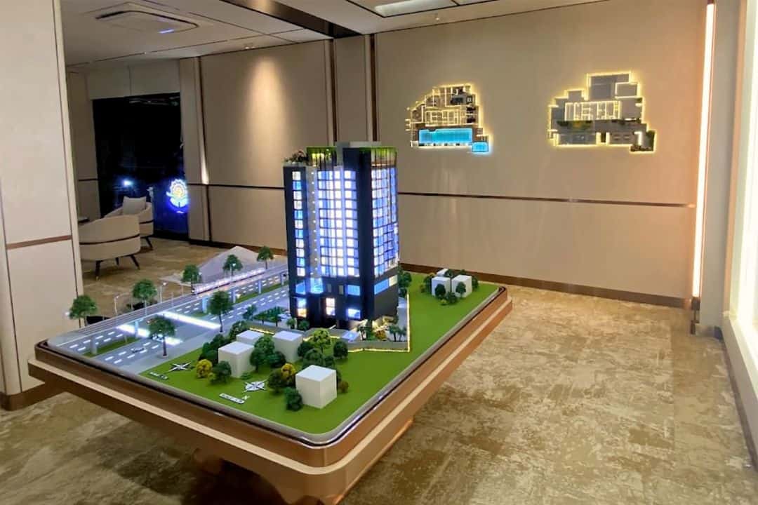 Sa bàn giới thiệu dự án căn hộ cao cấp tại quận 4