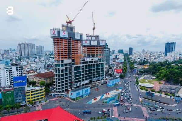 Phối cảnh tháp đôi dự án căn hộ hàng hiệu One Central Saigon Quận 1